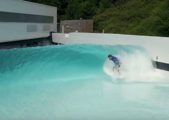 Así funcionan las olas artificiales que rompen entre las montañas del País Vasco
