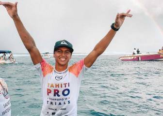 Olas 'demasiado' grandes y victoria de Kauli Vaast en los trials del Tahiti Pro Teahupoo