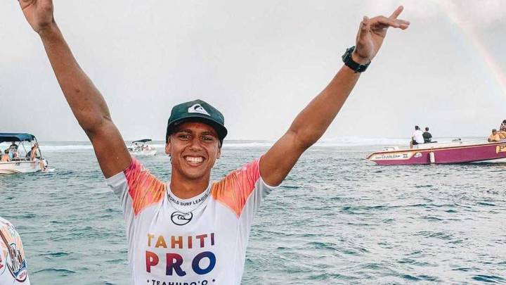 Olas 'demasiado' grandes y victoria de Kauli Vaast en los trials del Tahiti Pro Teahupoo