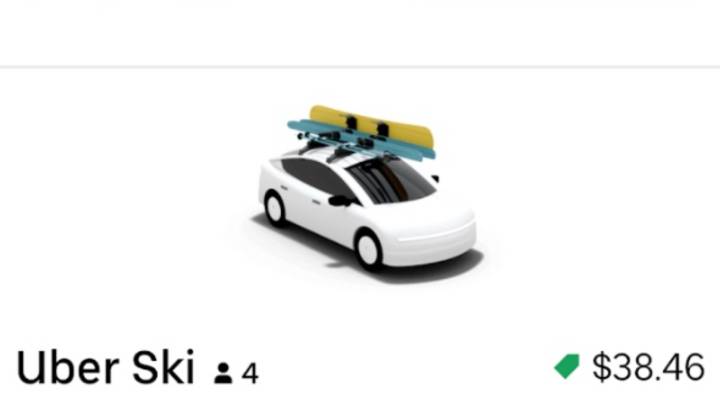 Uber Ski: nuevo servicio para los amantes del esquí y el snowboard