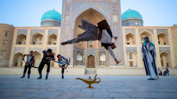 Aladdin, un crack del parkour en la vida real y a 8K