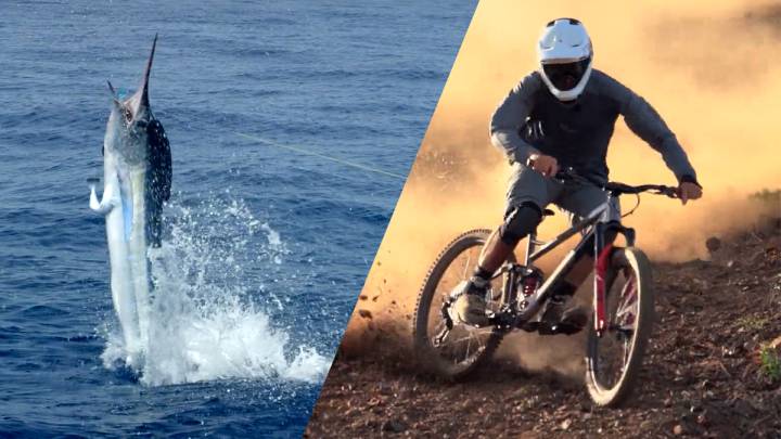 Publican el curioso tráiler de una película que mezcla pesca y MTB Freeride