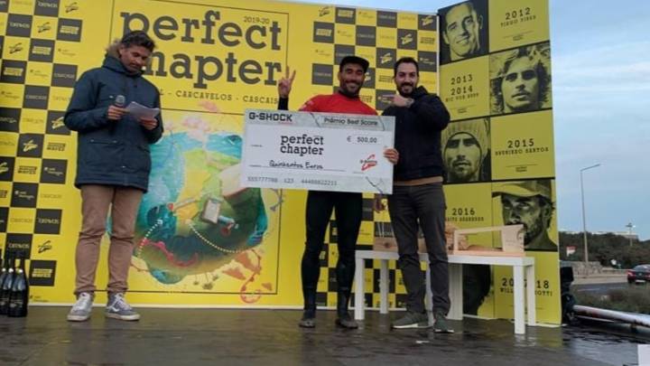 Aritz Aranburu en el Capítulo Perfeito: 3º, mejor tubo y mejor puntuación