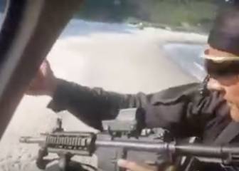 Así ahuyenta el helicóptero de la policía a quienes se saltan el confinamiento para ir a la playa