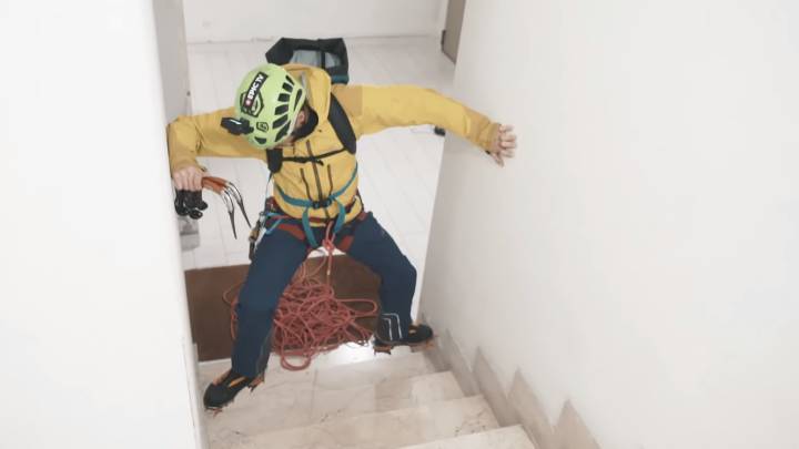 "Un escalador pierde la cabeza durante la cuarentena por CoVid-19"