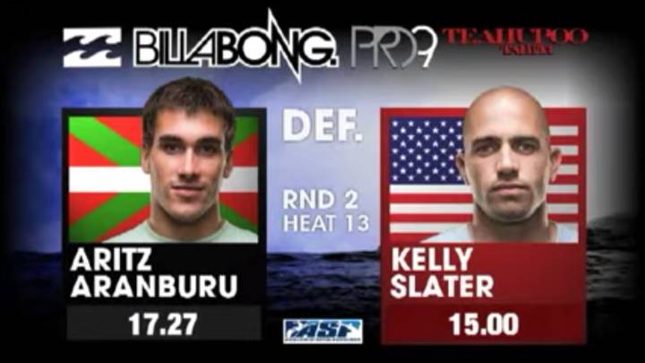 TBT: Aritz Aranburu gana a Kelly Slater hasta en dos ocasiones