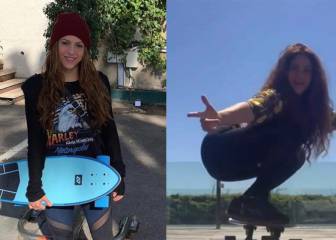 Shakira se convierte en viral con sus dotes de madre skater