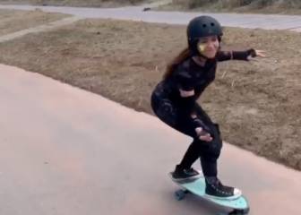 Shakira sigue progresando con su nuevo hobby: el surfskate
