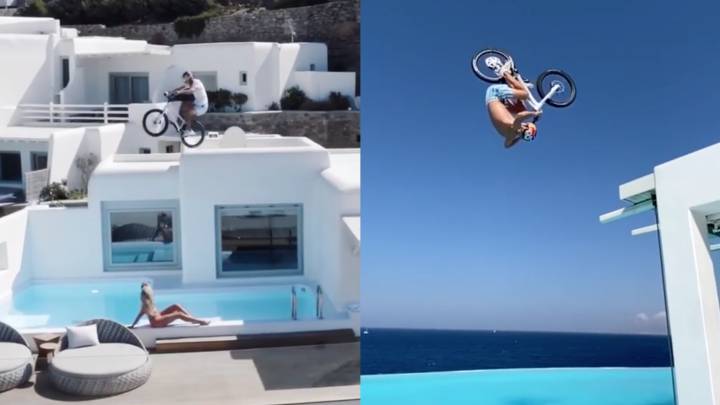 Fabio Wibmer no se desengancha de la bici ni de vacaciones