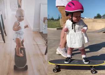 Polly Gray, una niña de 11 meses que se ha hecho viral en TikTok... patinando
