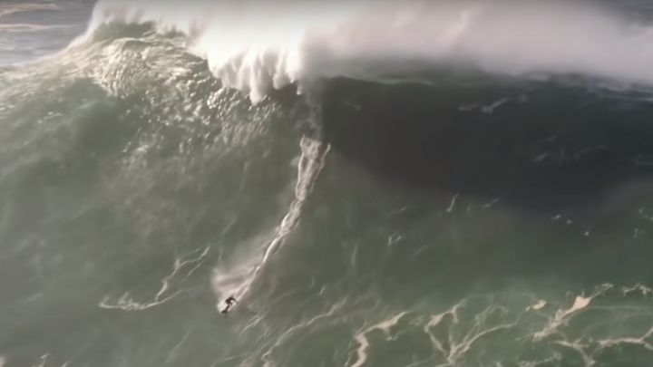 La masacre del huracán Epsilon en Nazaré: todas las caídas en un solo vídeo