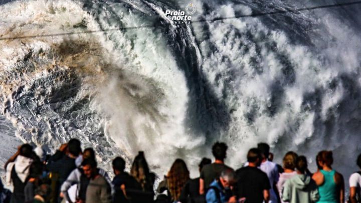Nazaré vuelve a bombear olas gigantes tras la prohibición de surfear