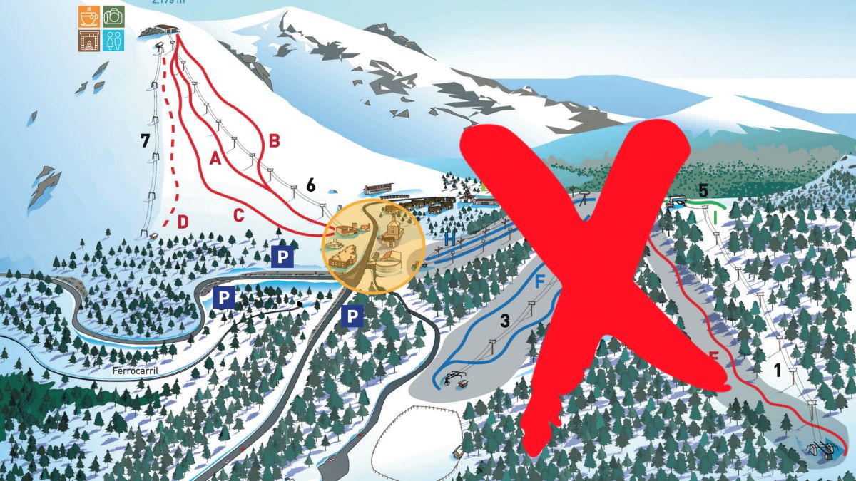 Puerto de Navacerrada, obligada a desmantelar la mitad de sus pistas