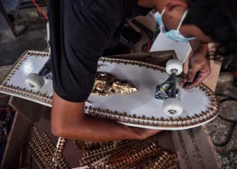 Un fabricante de féretros crea tablas de skate con los ataúdes que no vende