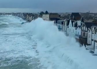 Olas gigantes y surf en Saint-Malo con las mareas más altas de Europa
