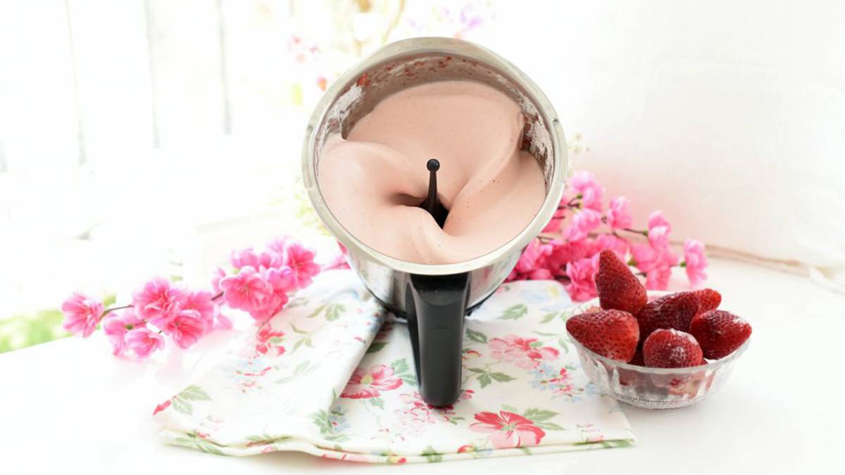 espuma de fresas