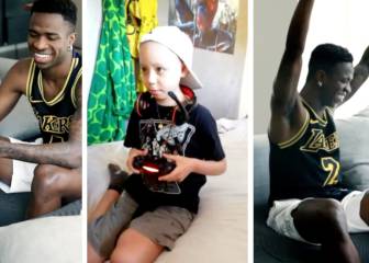 Suárez y Vinicius juegan partida con niños con cáncer