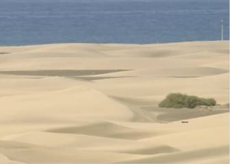 Una fotografía para la historia: las dunas de Canarias luciendo como no lo hacían desde hace más de 50 años...