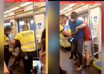La tensa escena en Valencia entre guardias de seguridad y una persona negra: