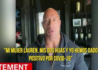 'La Roca' anuncia que tiene covid-19 junto a su familia