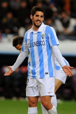 Málaga will be without the injured Isco against Barcelona Málaga will be without the injured Isco against Barcelona