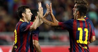 Neymar opens account as Barça romp to Thailand victory