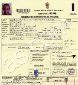 Barça star Neymar was signed up by Real Madrid in 2006 Barça star Neymar was signed up by Real Madrid in 2006