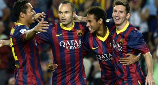 Barça hit four against Real Sociedad to keep up 100% start