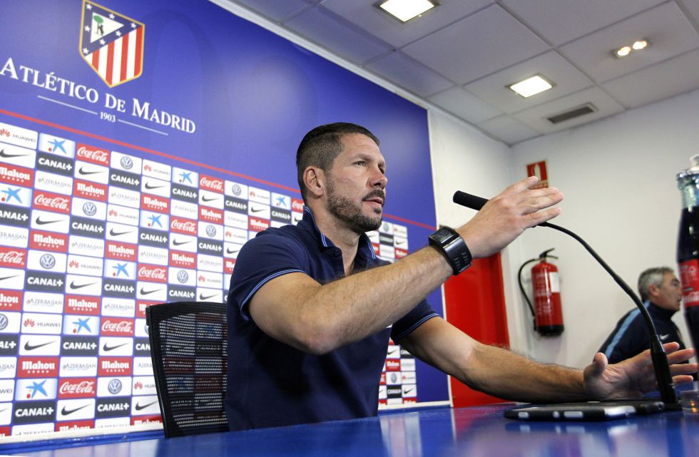 Simeone asks for the fans to be “committed to the players"
