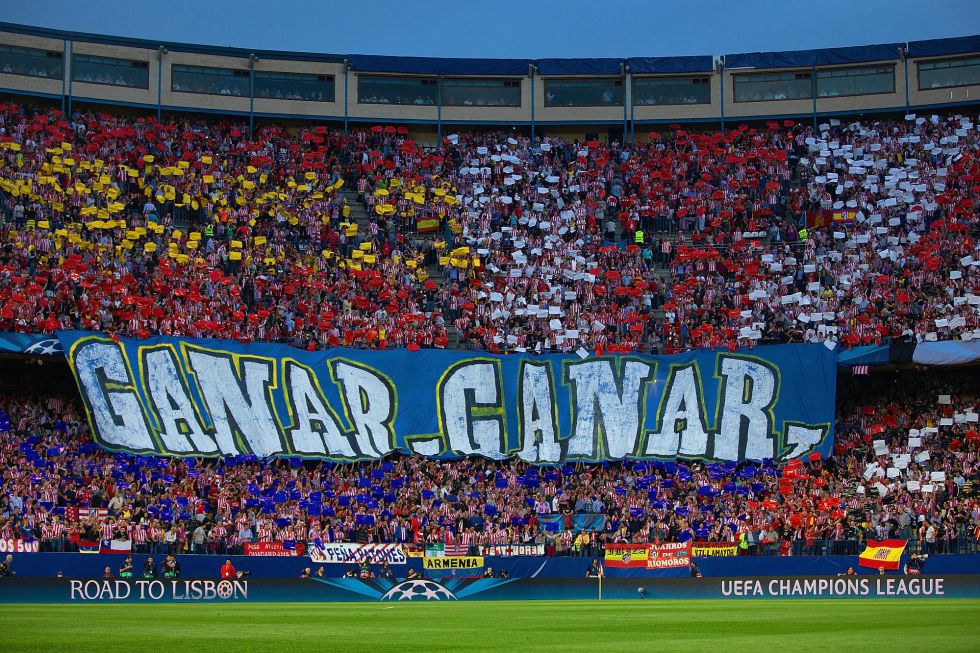 The Vicente Calderón against Messi