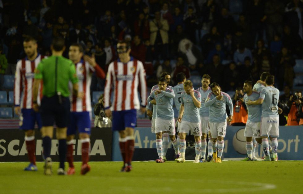 On-fire Celta and poor refereeing too much for Atleti