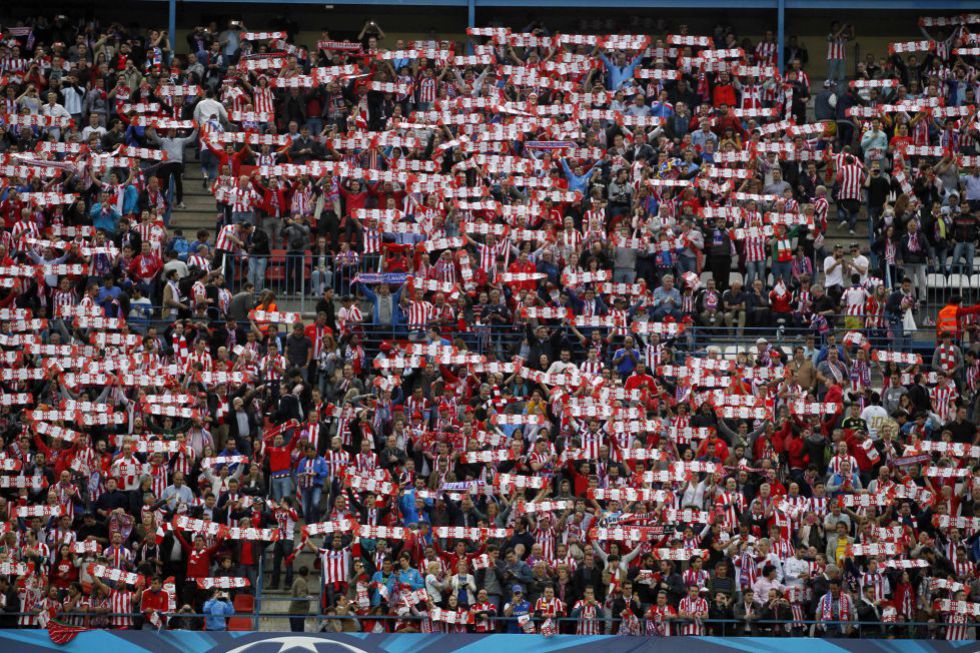 The 3,161 Atlético fans to meet at Plaza Castilla on Wednesday
