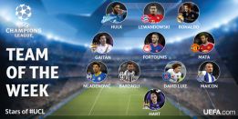 Cristiano leads the Champions League team of the week