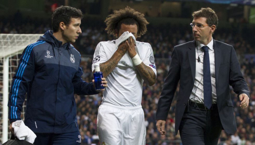 Marcelo injured, will miss Sevilla game and is a doubt for Clásico