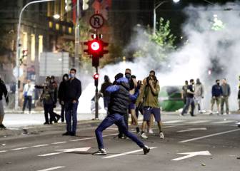 Violenta protesta en Belgrado: 60 heridos y varios detenidos por el confinamiento