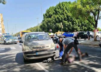 El conductor de un patinete choca con un coche y supera 7 veces la tasa de alcoholemia