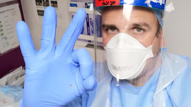 Joan Pons en su puesto de trabajo