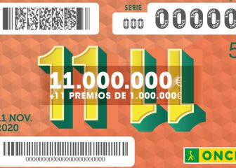 11 del 11 de la ONCE: comprobar los resultados del sorteo de hoy, miércoles 11 de noviembre