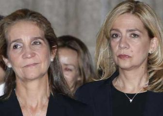 Las infantas Elena y Cristina se vacunaron en Emiratos en una visita a Juan Carlos I