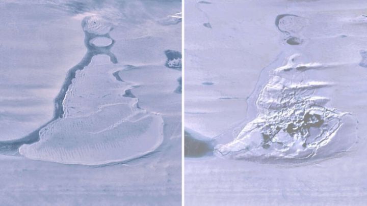 Desaparece misteriosamente un gigantesco lago en la Antártida