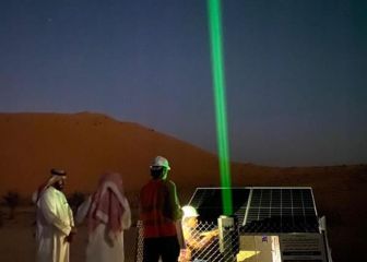 Instalan rayos láser en un desierto de arabia: ¿por qué?