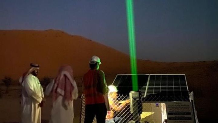 Los misteriosos rayos láser en Arabia Saudí