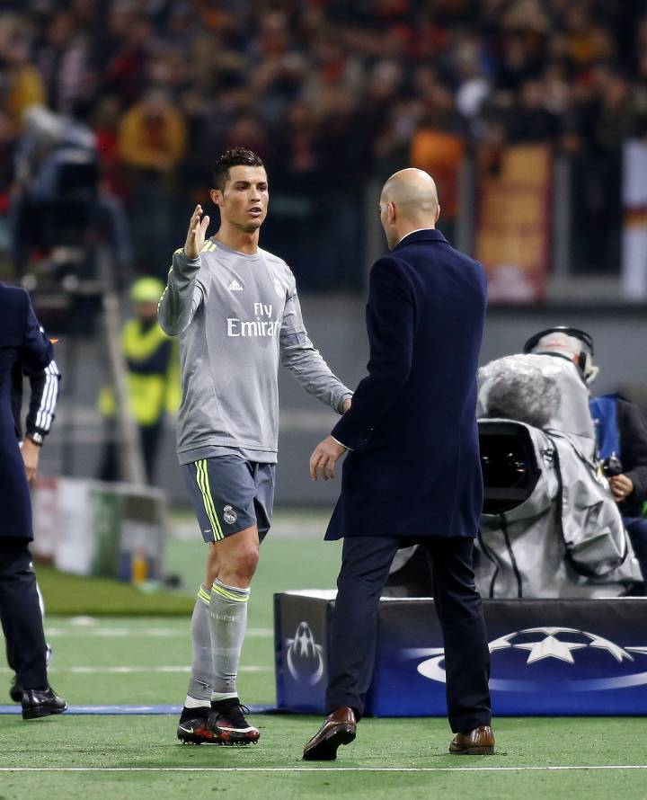 Ronaldo's substitution in Rome his first since last May