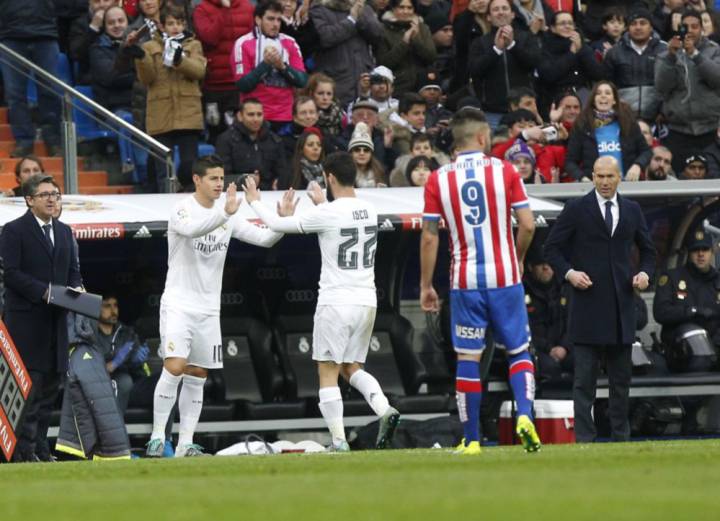 Real Madrid are considering selling Isco and James in the summer