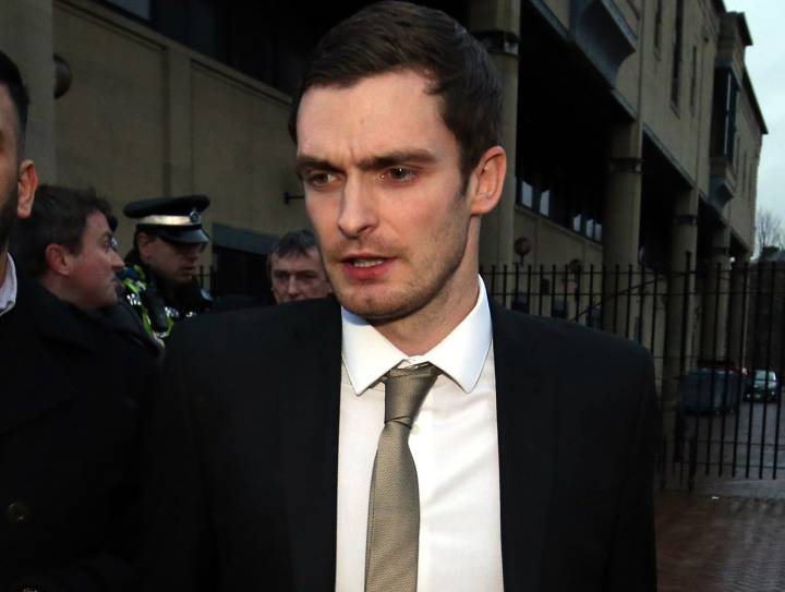 Adam Johnson durante un partido con el Sunderland.