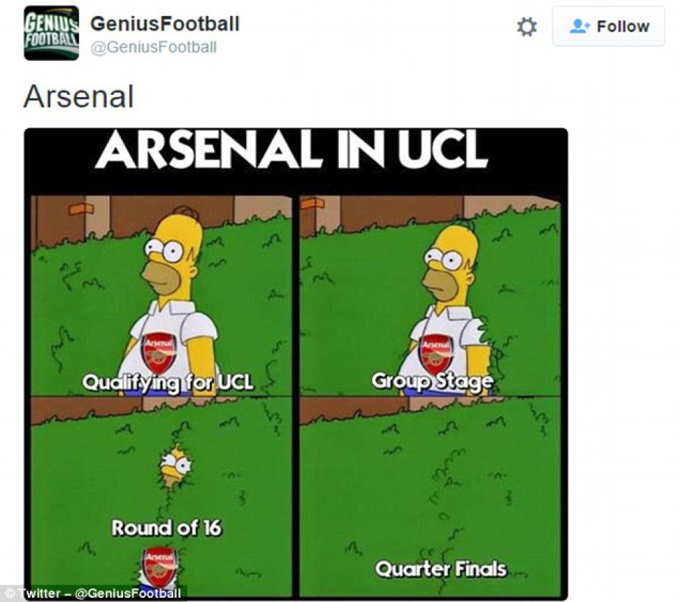 Memes The Funniest Memes From Barca V Arsenal And Bayern V