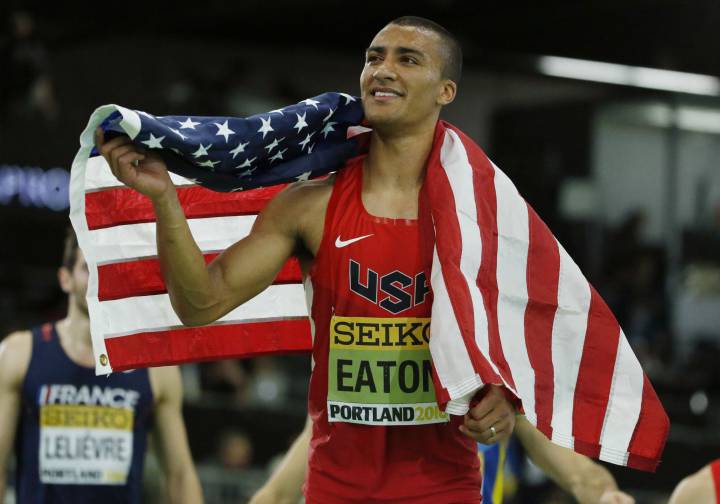 Eaton adds to US and family haul at indoor worlds