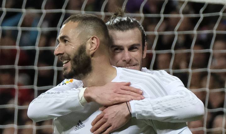 Bale and Benzema celebrate brilliant performance
