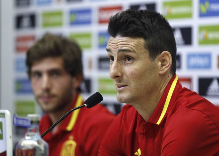 Aritz Aduriz jugador de la selección española, declaraciones