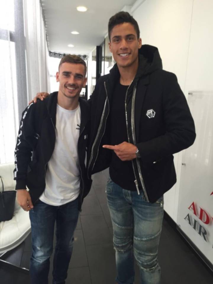 Antoine Griezmann and Raphael Varane